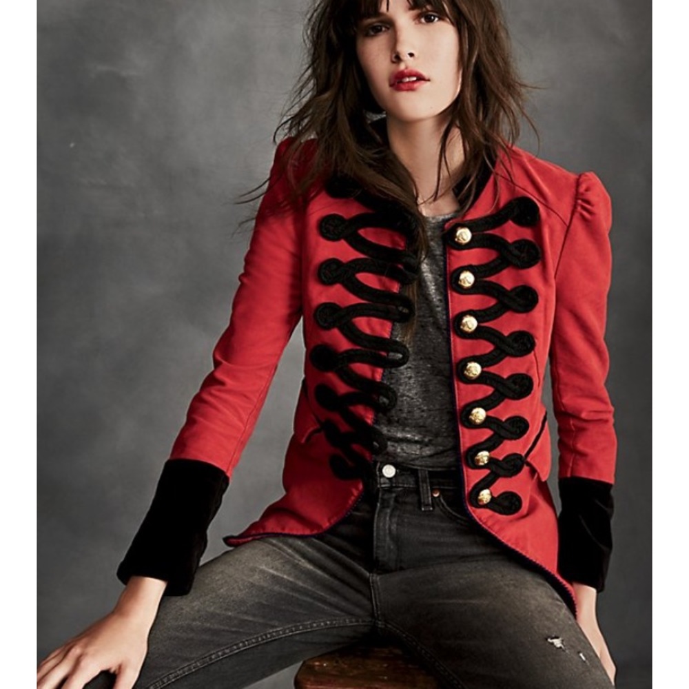 SOLD Free people military embellished coat XS - Picture 1 of 4